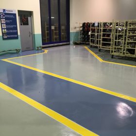 hoàn thành sơn epoxy nhà máy piaggio vĩnh phúc