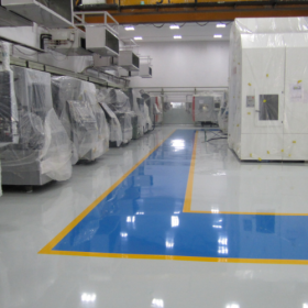 Thi công sàn PU tự san phẳng